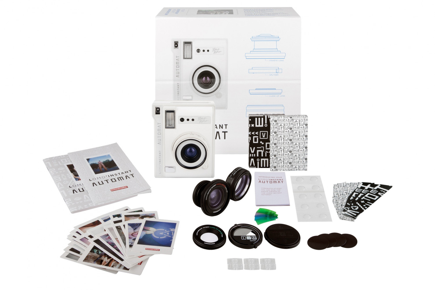 MÁY ẢNH CHỤP IN LIỀN LOMO INSTANT AUTOMAT &amp; LENSES MÀU BORA BORA (PIN MÁY, REMOTE) hàng chính hãng