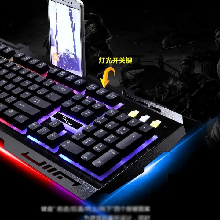 TẶNG LÓT CHUỘT +BỘ BÀN PHÍM GAME G700 VÀ CHUỘT R8 1602 LED ĐA MÀU Hàng chính hãng