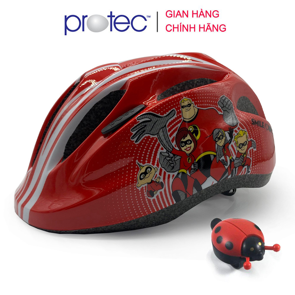Mũ Bảo Hiểm Xe Đạp Trẻ Em, Nón Bảo Hiểm Chơi Thể Thao, Trượt Patin Cao Cấp Protec Smile W024 - Hàng Chính Hãng