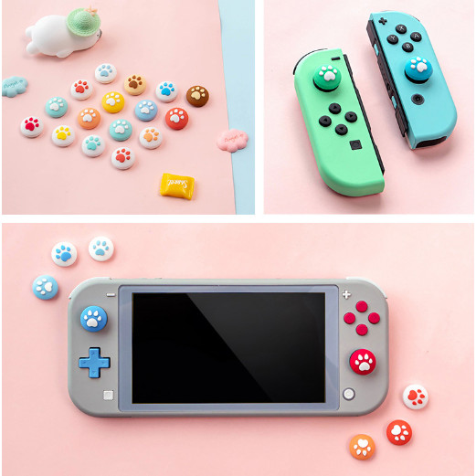 Nintendo Switch và lite set 4 núm bọc cần joycon analog giao mầu ngẫu nhiên