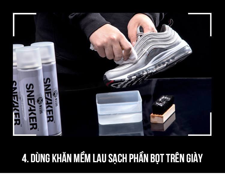 Bình Xịt Bọt Tuyết Vệ Sinh Giày Sneaker | Chai Tẩy Trắng , Tẩy Ố Vàng Sneaker 9306