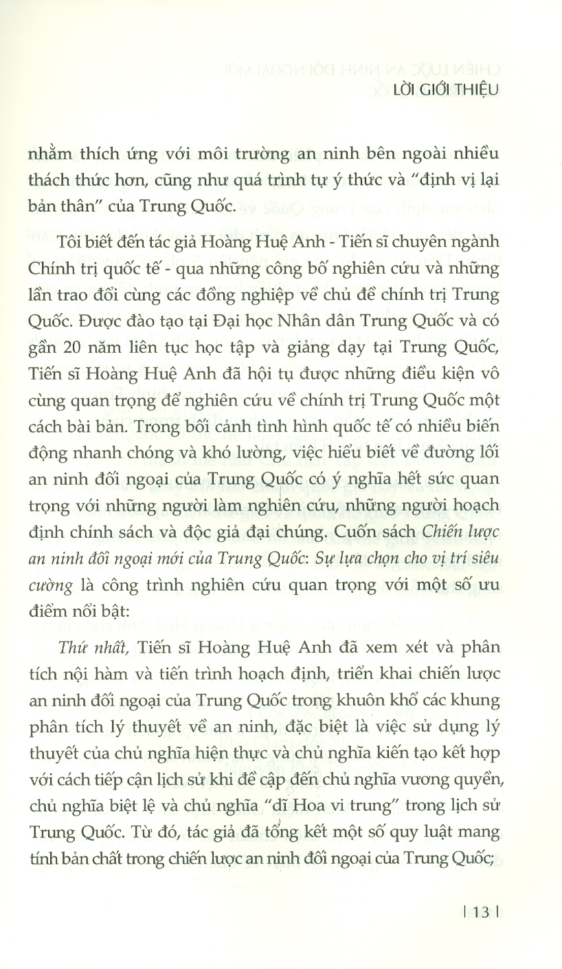 Chiến Lược An Ninh Đối Ngoại Mới Của Trung Quốc - Sự Lựa Chọn Cho Vị Trí Siêu Cường
