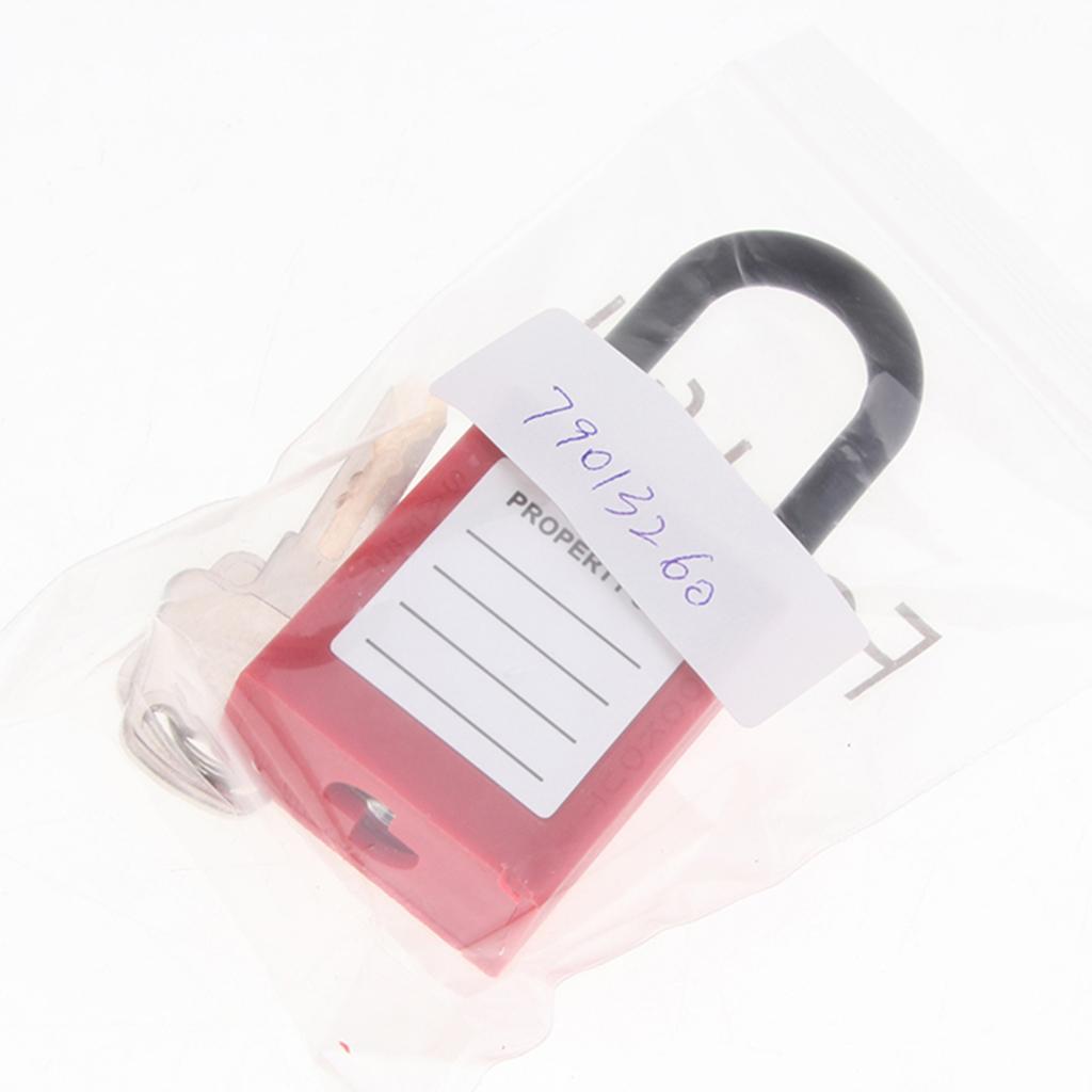 2x Security Lock Padlock with Different PVC Stainless Steel Red