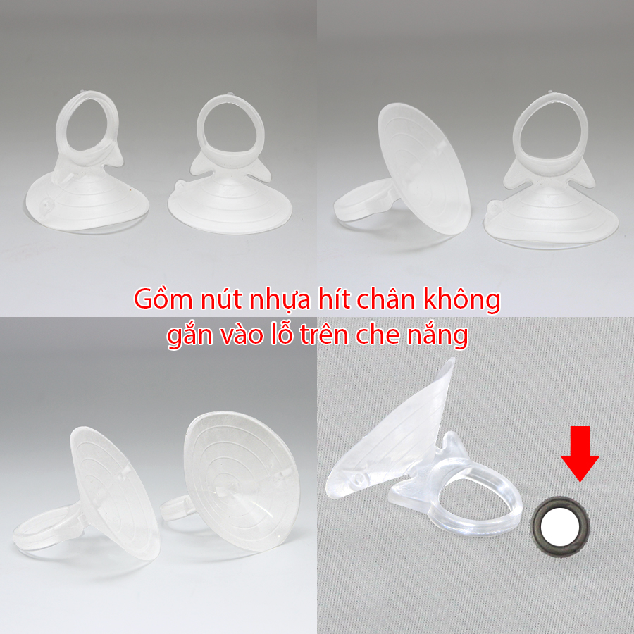 Combo 2 Tấm Che Nắng Ô Tô Bạch Kim Tráng Bạc Tròn Chống Tia UV CIND CD-C001 (36x44cm) - Nhập Khẩu Chính Hãng