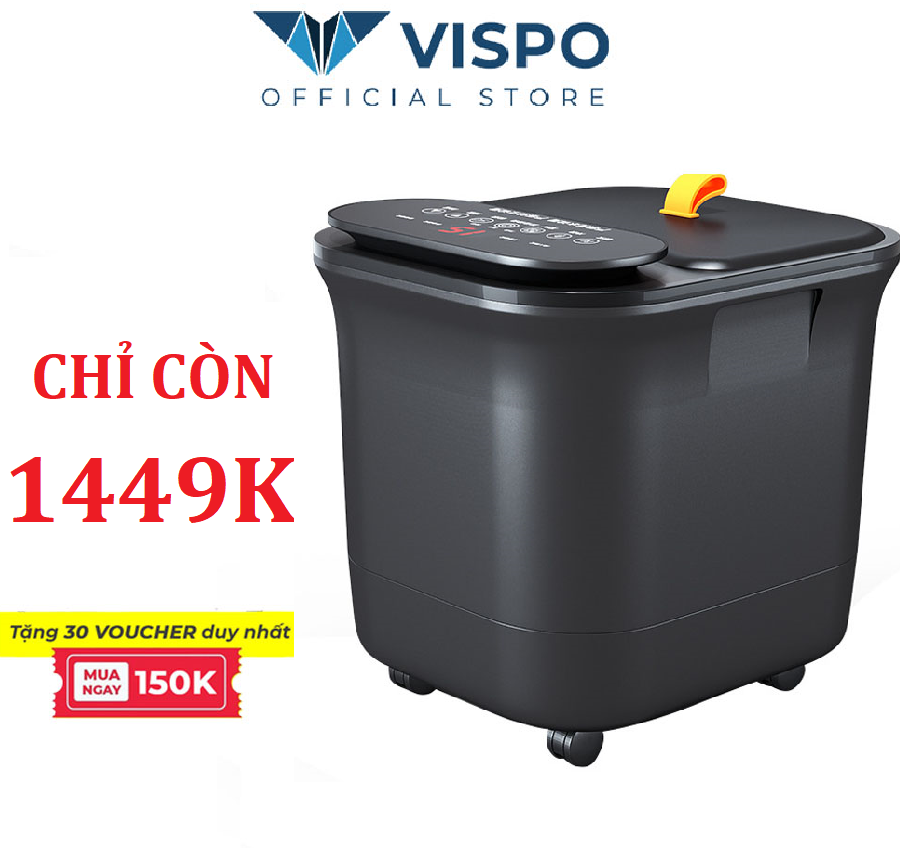 Bồn Ngâm Chân VISPO VP-BN23 - Massage Tự Động, Làm Nóng Và Giữ Ấm Nước 43-47°C, Massage Lòng Bàn Chân Cải Thiện Giấc Ngủ