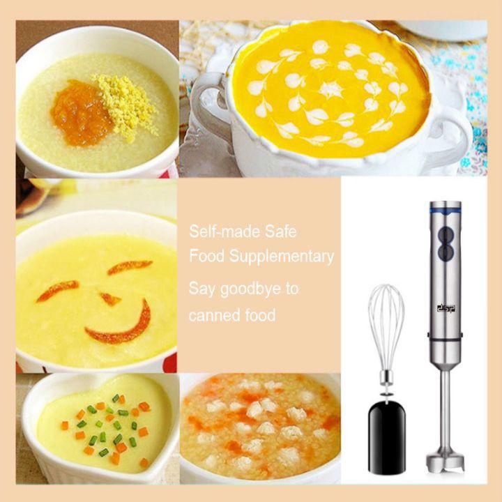 Máy xay sinh tố cầm tay inox 4 trong 1 DSP KM1040 - 2 cối xay 500-700ml - Công suất: 700W - Hàng Chính Hãng