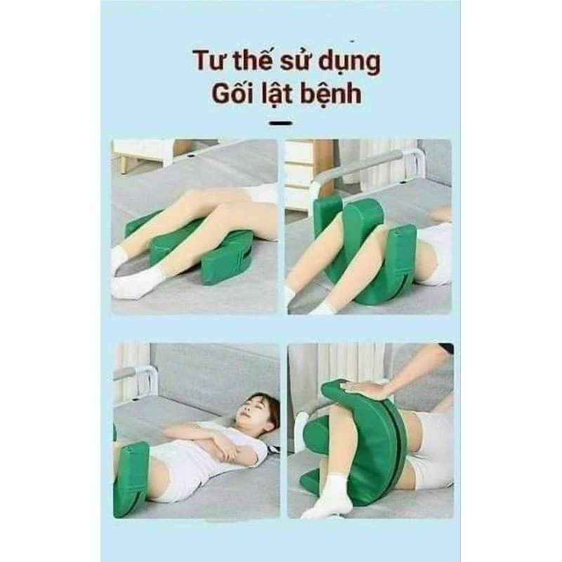 Gối hỗ trợ xoay, lật bệnh nhân, hỗ trợ dịch chuyển lật người cao tuổi, người liệt - chăm sóc thay tã người bệnh