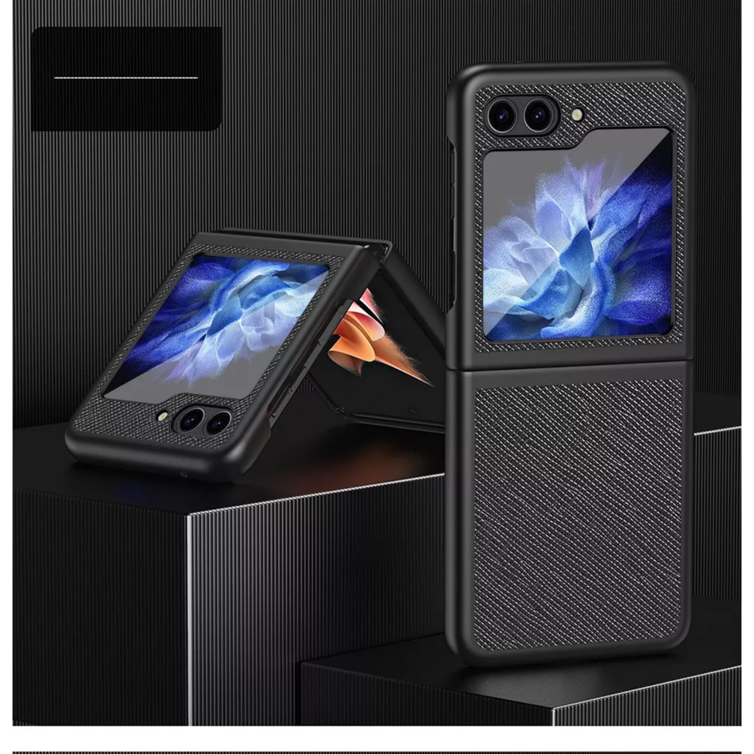 Ốp lưng cho samsung Zflip5 - Z flip5 - Z flip 5 vân da sang trọng