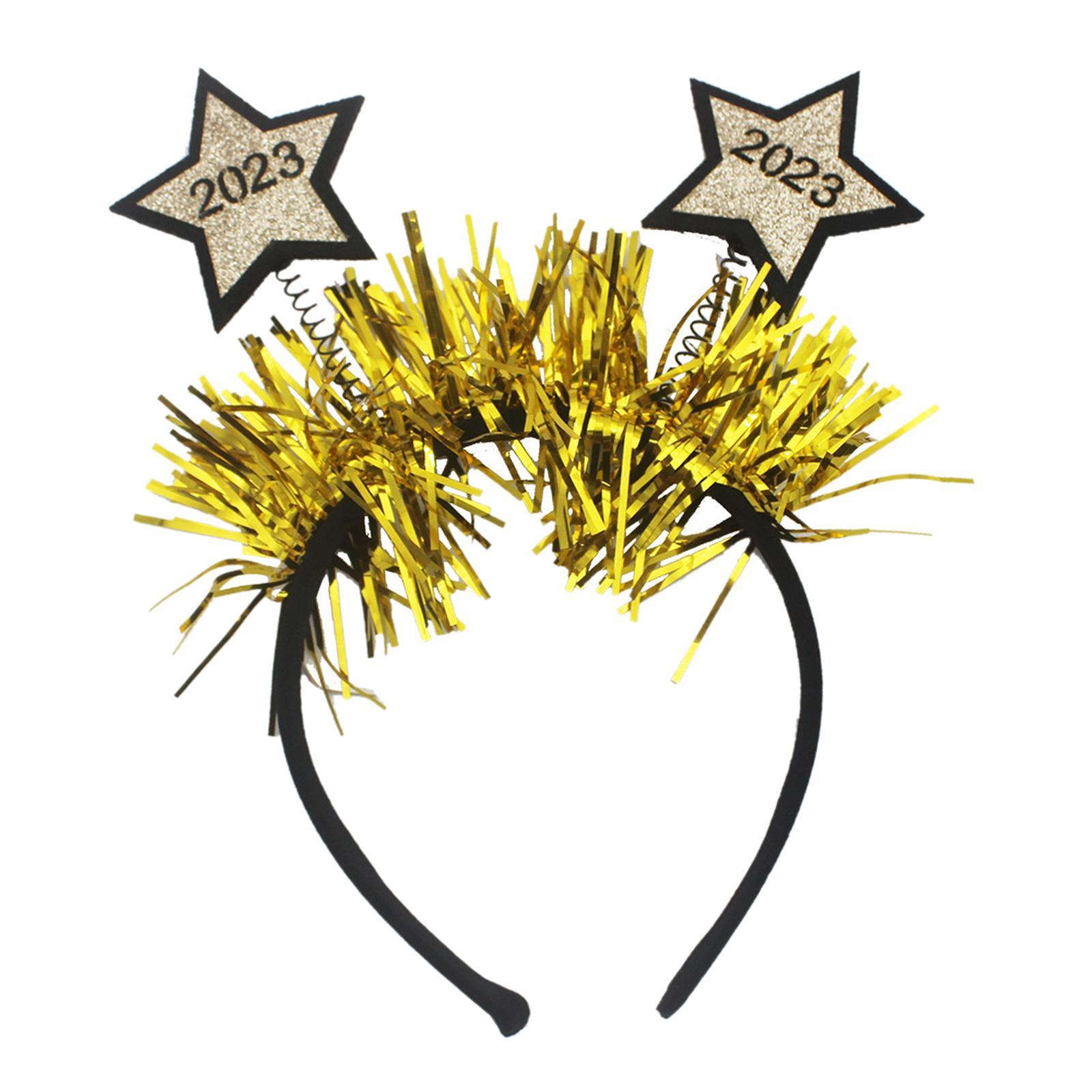 Happy New Year Headband Photo Prop Eve Party Supplies for Kids Adults