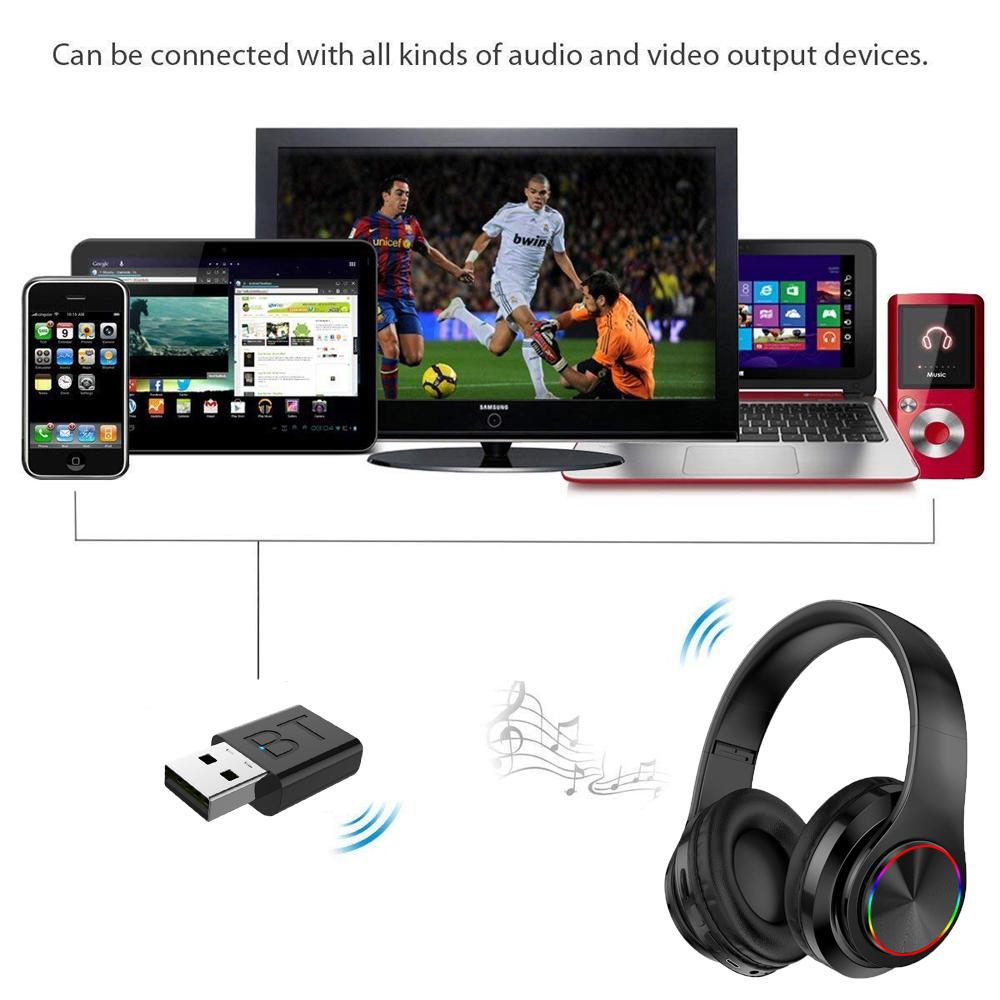 Truyền Hình Tai Nghe Không Dây Kết Nối USB Bộ Nhẹ Bao Gồm Televison Máy Phát Âm Thanh-Lý Tưởng Cho Tư Nhân Xem