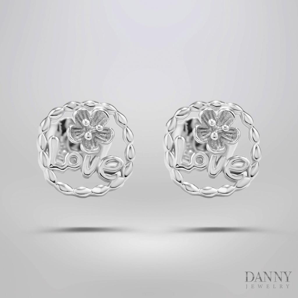 Bông Tai Nữ Danny Jewelry Bạc 925 Xi Rhodium BY381