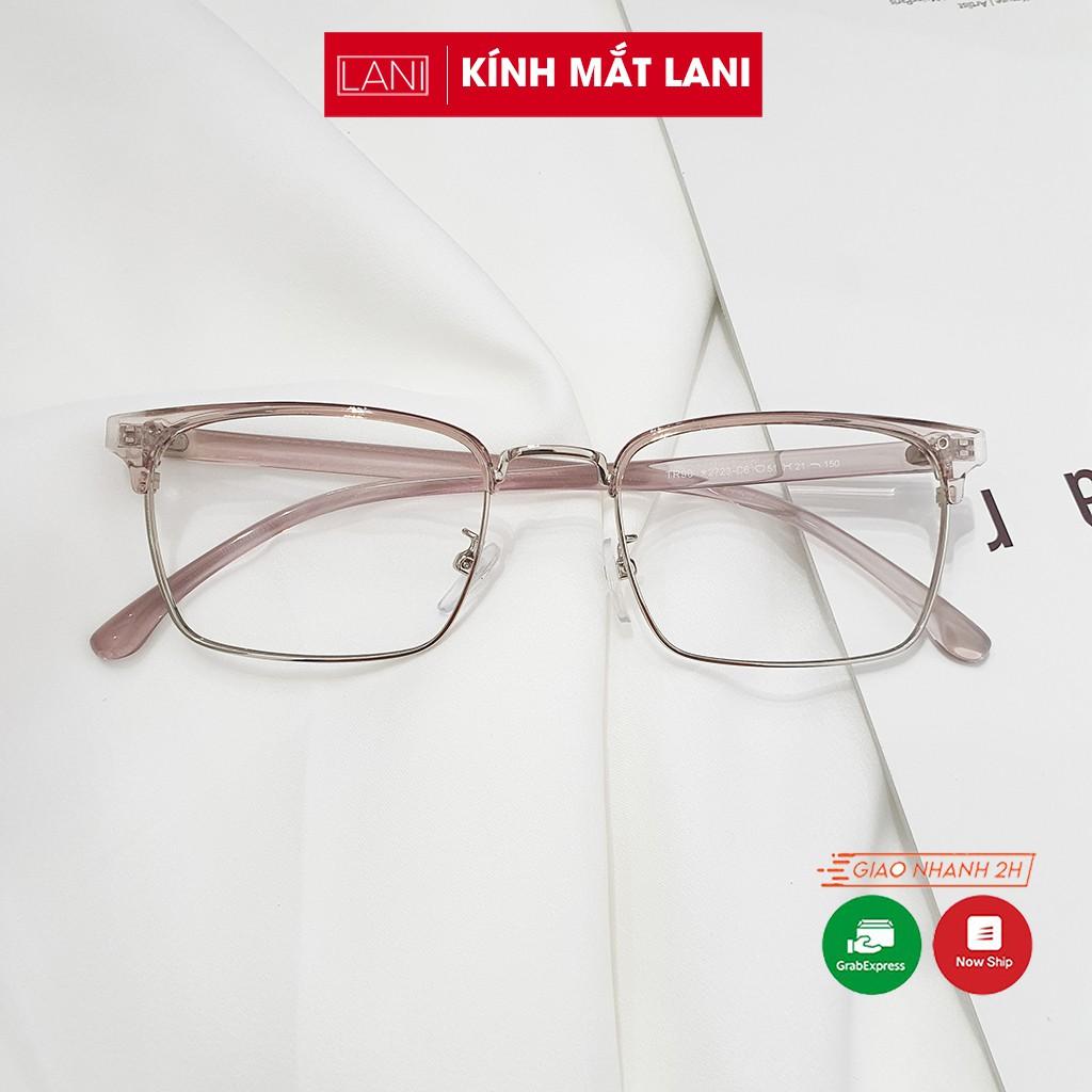 Gọng kính cận nam nữ càng nhựa dẻo nhiều màu, dáng mắt chữ nhật công sở Lani 2723