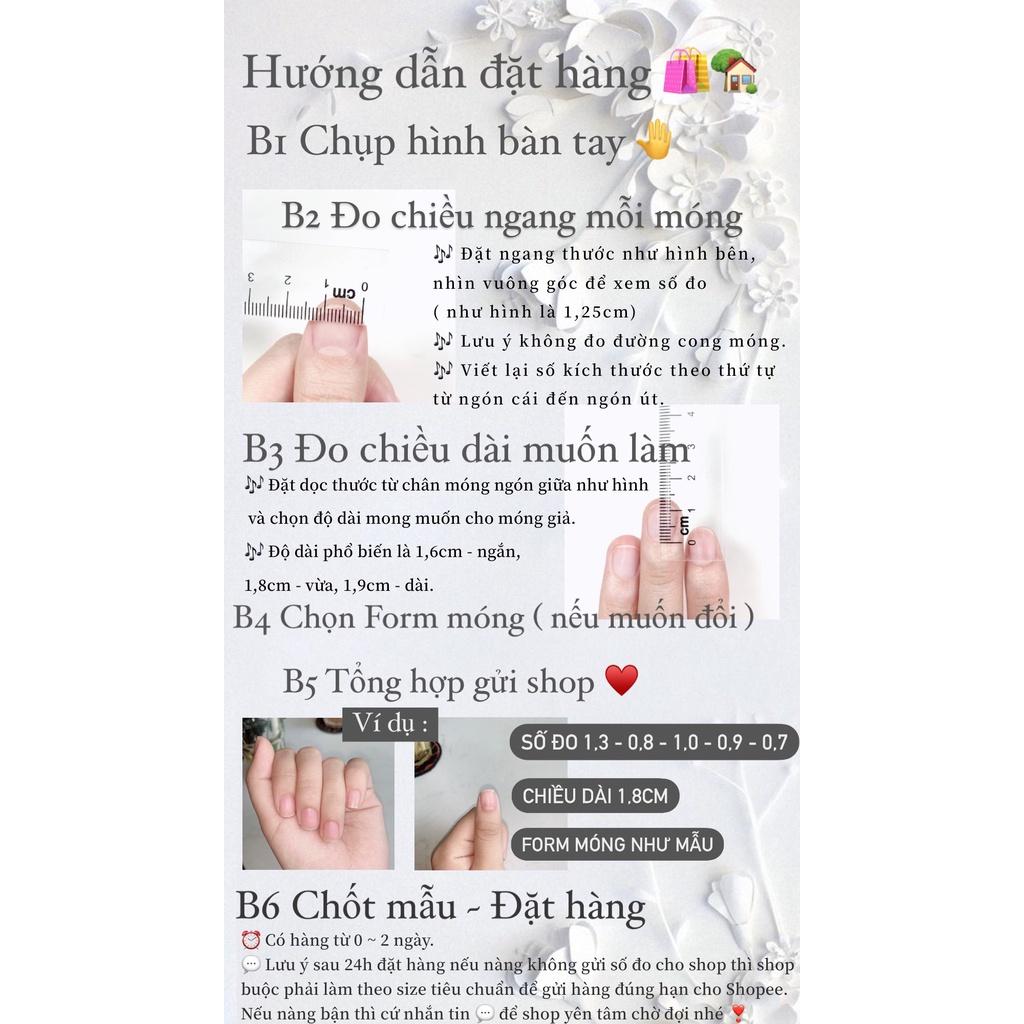 NAILBOX - Móng úp thiết kế - Hàn Nhật Trung - Flash đầu móng gắn thêm đá lấp lánh