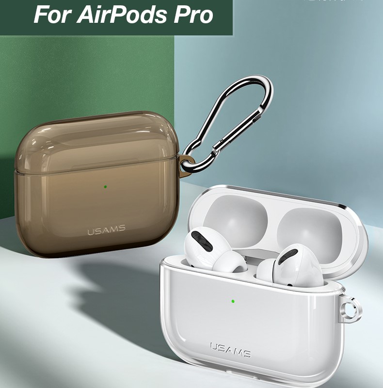 Airpods Pro Case Ốp Bảo Vệ PC Cho Airpods Pro Hiệu Usam_ Hàng Nhập Khẩu