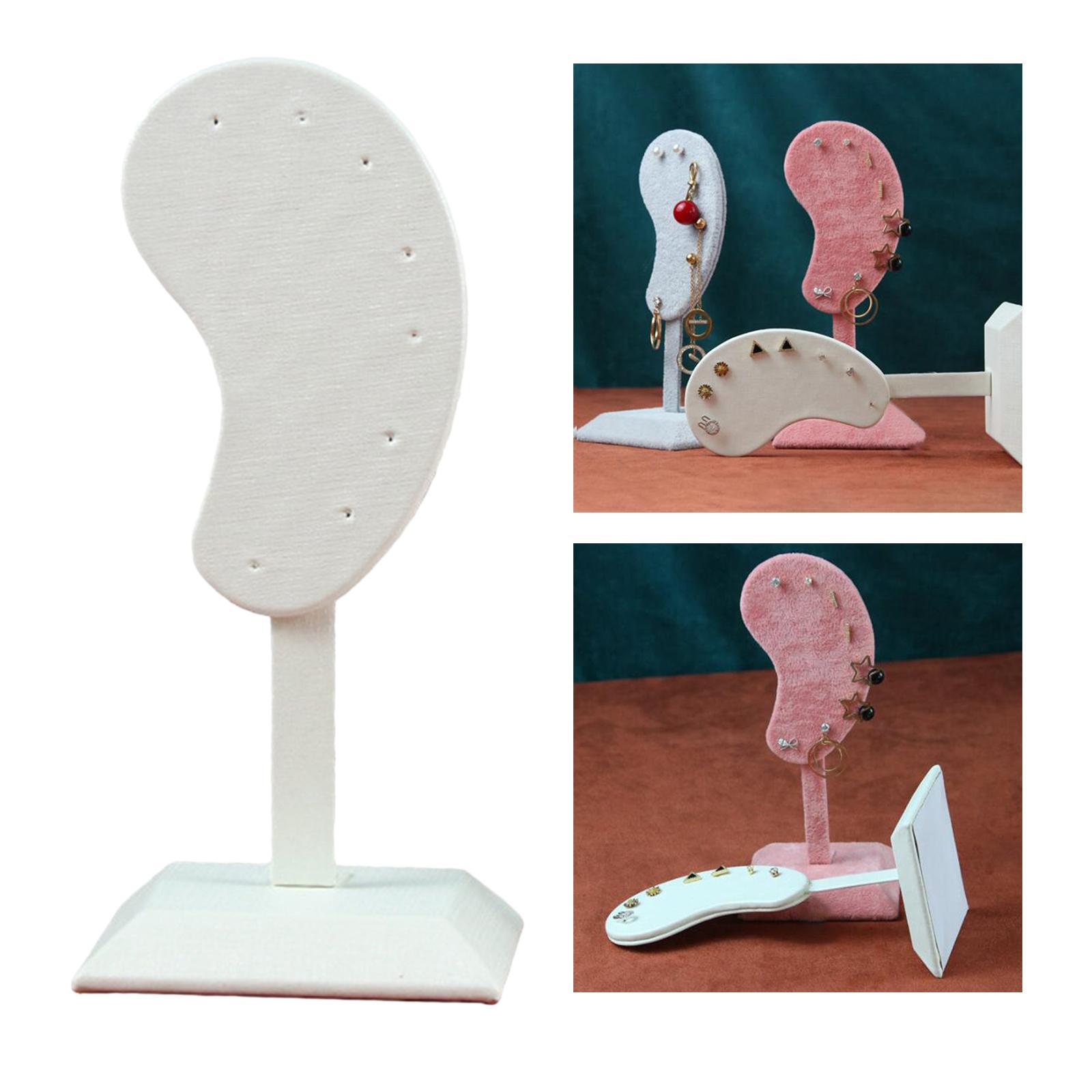 4x Earring Display Stand Muti-purpose Unique Ear-Shape Ear Studs Organizer Holder Bedroom Decor