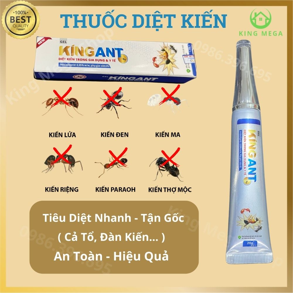 Thuốc diệt kiến KingAnt - Diệt tận gốc mọi loại kiến - An toàn hiệu quả 100%