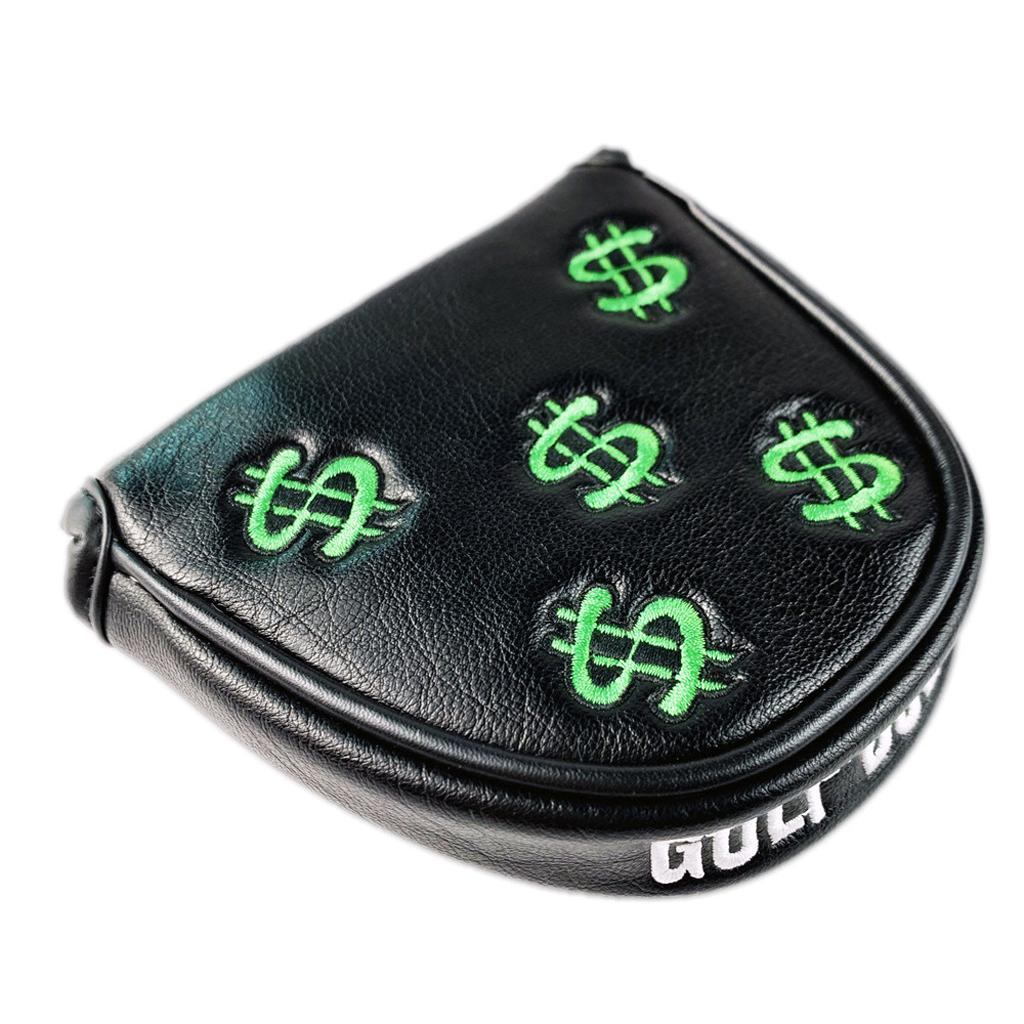 Golf Putter Head Cover  Closure Mallet Headcover - Waterproof PU Leather   - Easy to Use