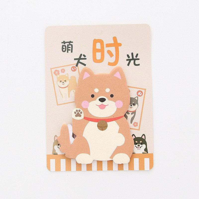 Combo 6 bộ giấy note Chó Shiba Nhật Bản đáng yêu