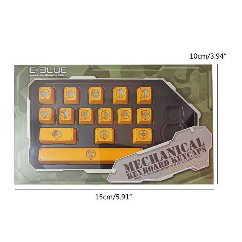 HSV 15 keys E-BLUE ABS Backlight Keycap Mechanical Keyboard Keycap for CS GO PUBG with free key cap puller