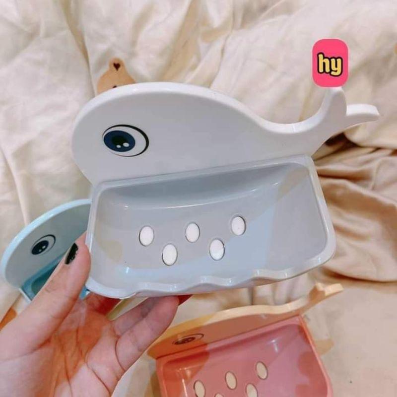 KHAY ĐỰNG XÀ PHÒNG DÁN TƯỜNG KÈM CÁ HEO