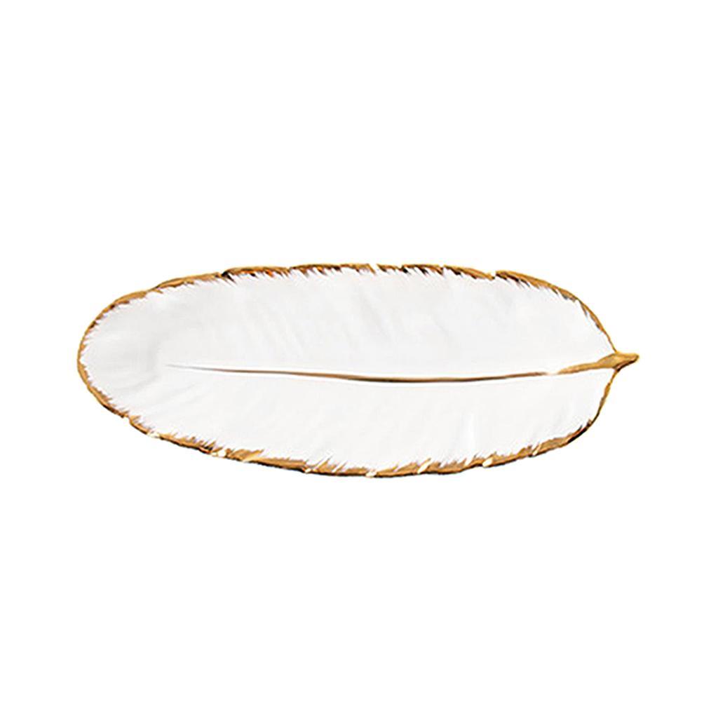 Tray Tableware Plate for Necklace Cosmetic Party Decoration white