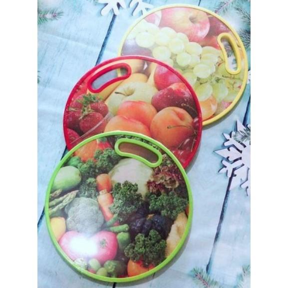 Thớt nhựa hoa quả 2 mặt kiểu dáng Hàn Quốc