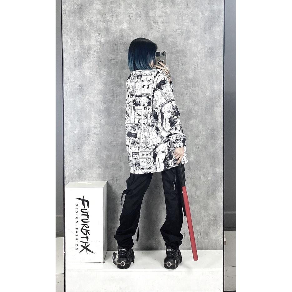 Áo Khoác Manga 2 mặt, Áo Khoác Kaki cực chất mặc được 2 kiểu ak141