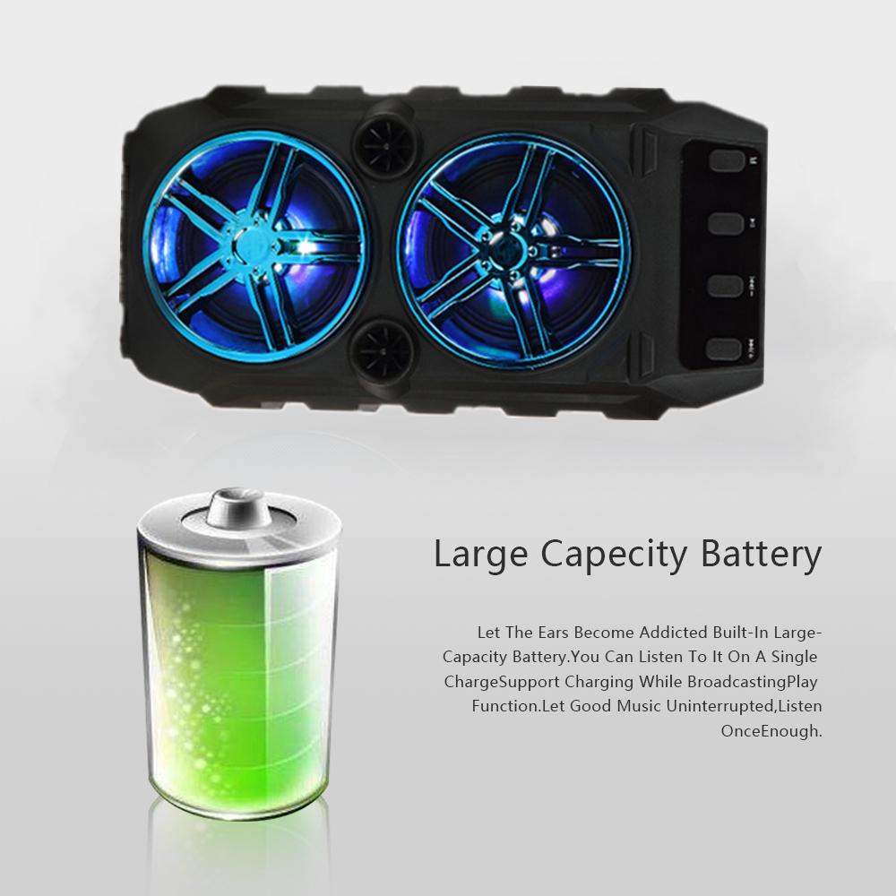 Loa bluetooth không dây karaoke loa kép Super Volume di động ngoài trời chất lượng cao Home Audio Square Dancing Micro Màu sắc: Microphone đỏ