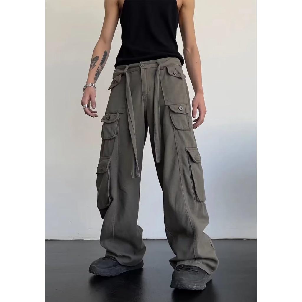 Quần Kaki ống rộng nam nữ , quần túi hộp y2k , cargo pants unisex phong cách - gin store