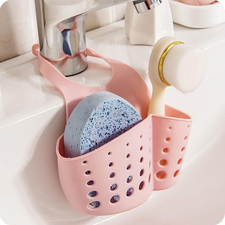 Giỏ nhựa dẻo đựng đồ treo vòi bồn rửa bát.