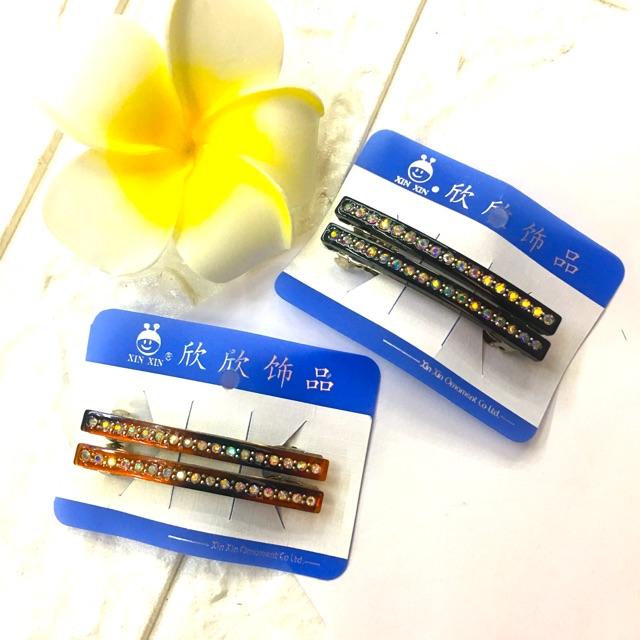 *cặp tóc đính đá:mẫu nhỏ,kiểu xương cặp