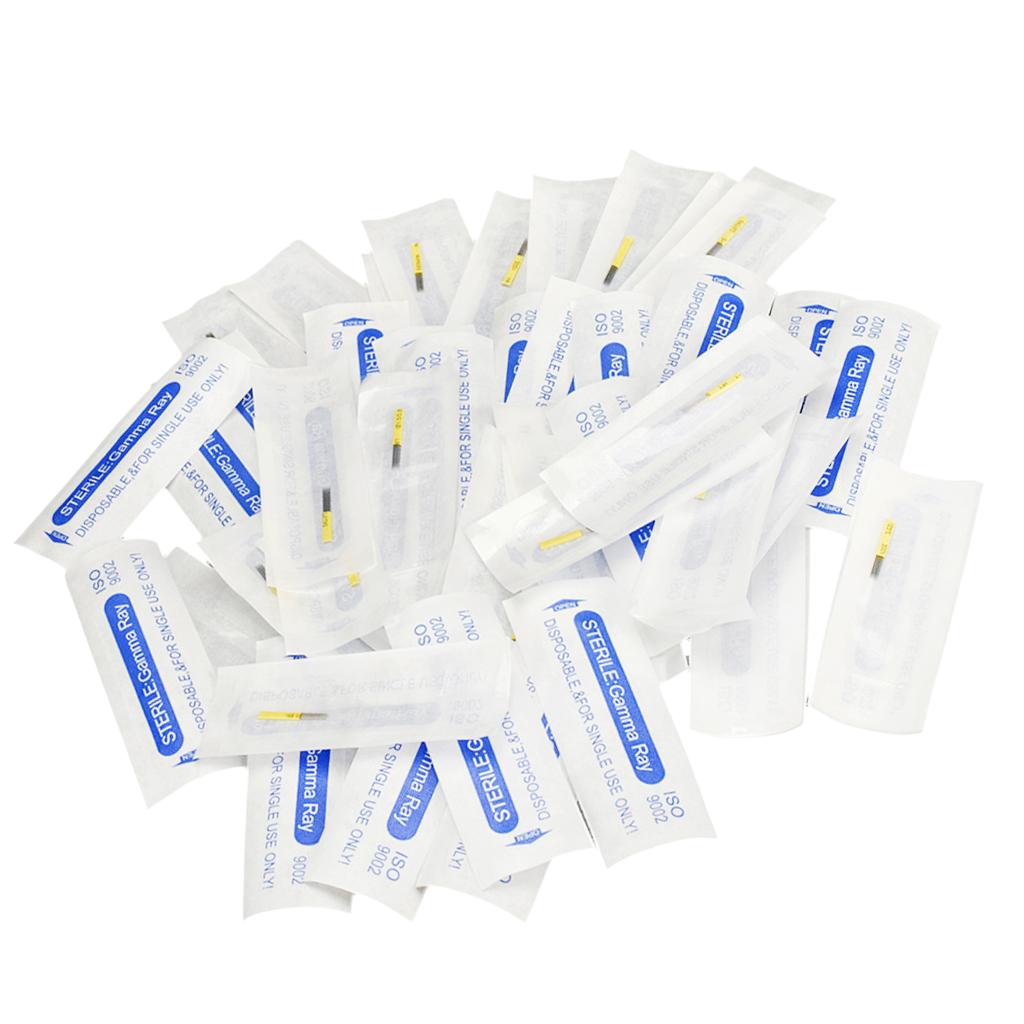 50pcs Professional Sterile Disposable 3D Makeup Needles M2