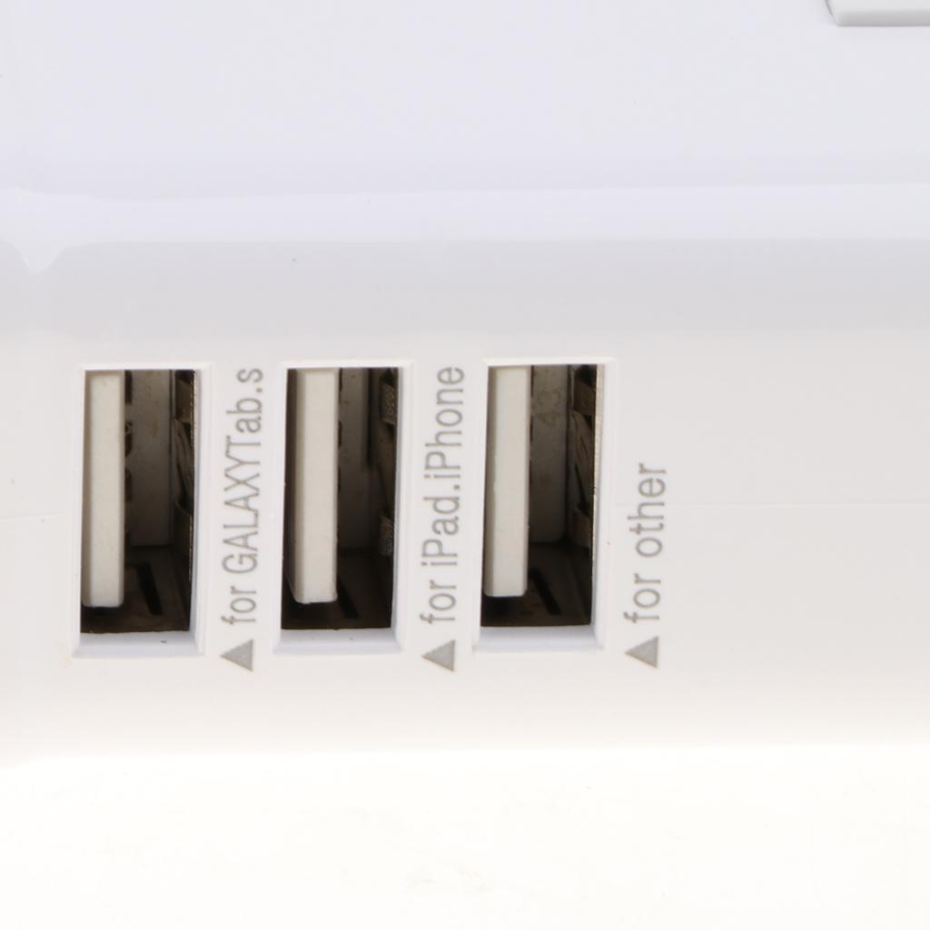 UK Plug 3 USB Port Quick Charge Wall Charger Power Adapter for Cell Phone