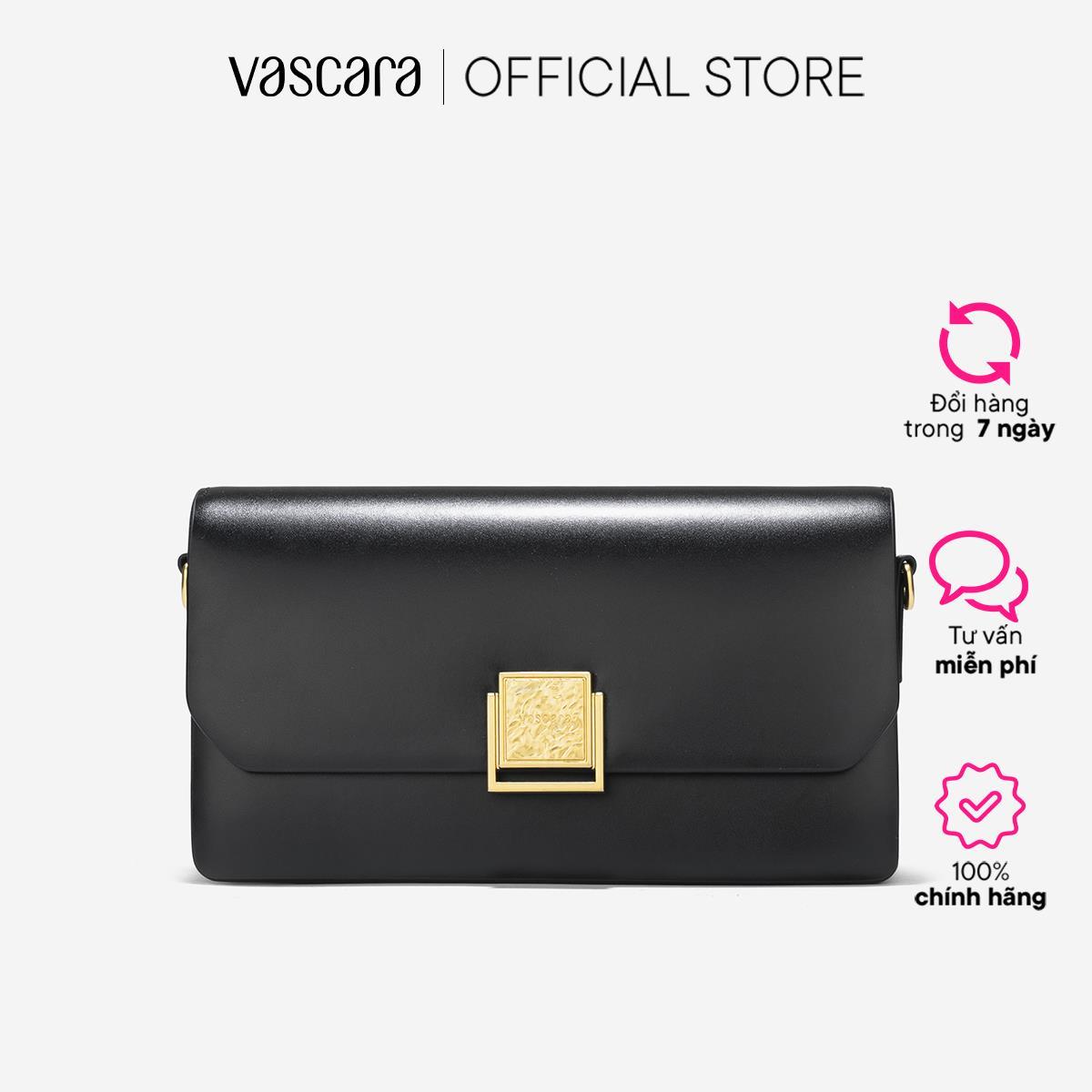 Vascara Túi Leather Phối Khóa Kim Loại - SHO 0246