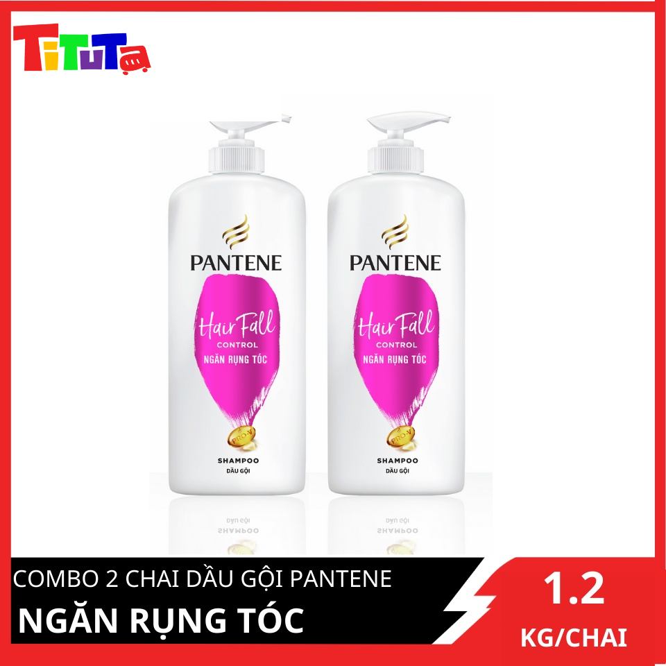 COMBO 2 Chai dầu gội Pantene Ngăn rụng tóc 1200ml