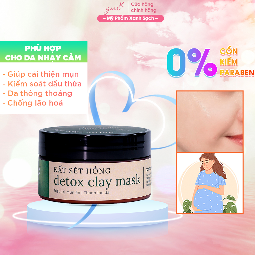 Mặt Nạ Đất Sét Thải Độc Cho Bà Bầu - Detox Clay Mask 100gr 