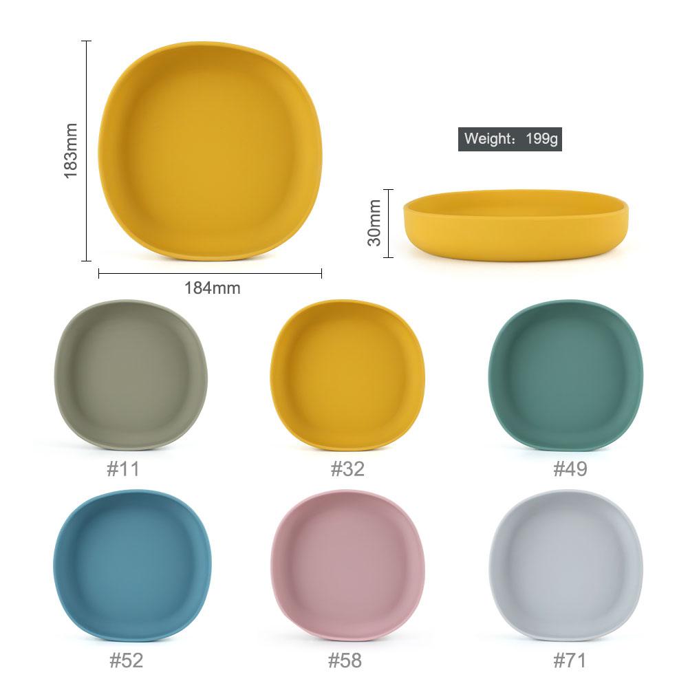 Trẻ Em Bát Đĩa Có Nắp Silicone Mềm An Toàn Hộp Bảo Quản Thực Phẩm Cho Bé Bộ Đồ Ăn Đồ Dùng Cho Bé Ăn Khay Đựng Hoa Quả