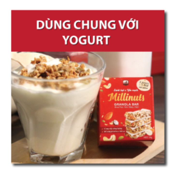 Thanh yến mạch ăn kiêng Granola Bar Millinuts - kết hợp giữa yến mạch hảo hạng và hạt dinh dưỡng, không đường, tốt cho sức khỏe và vóc dáng - Hộp 360g