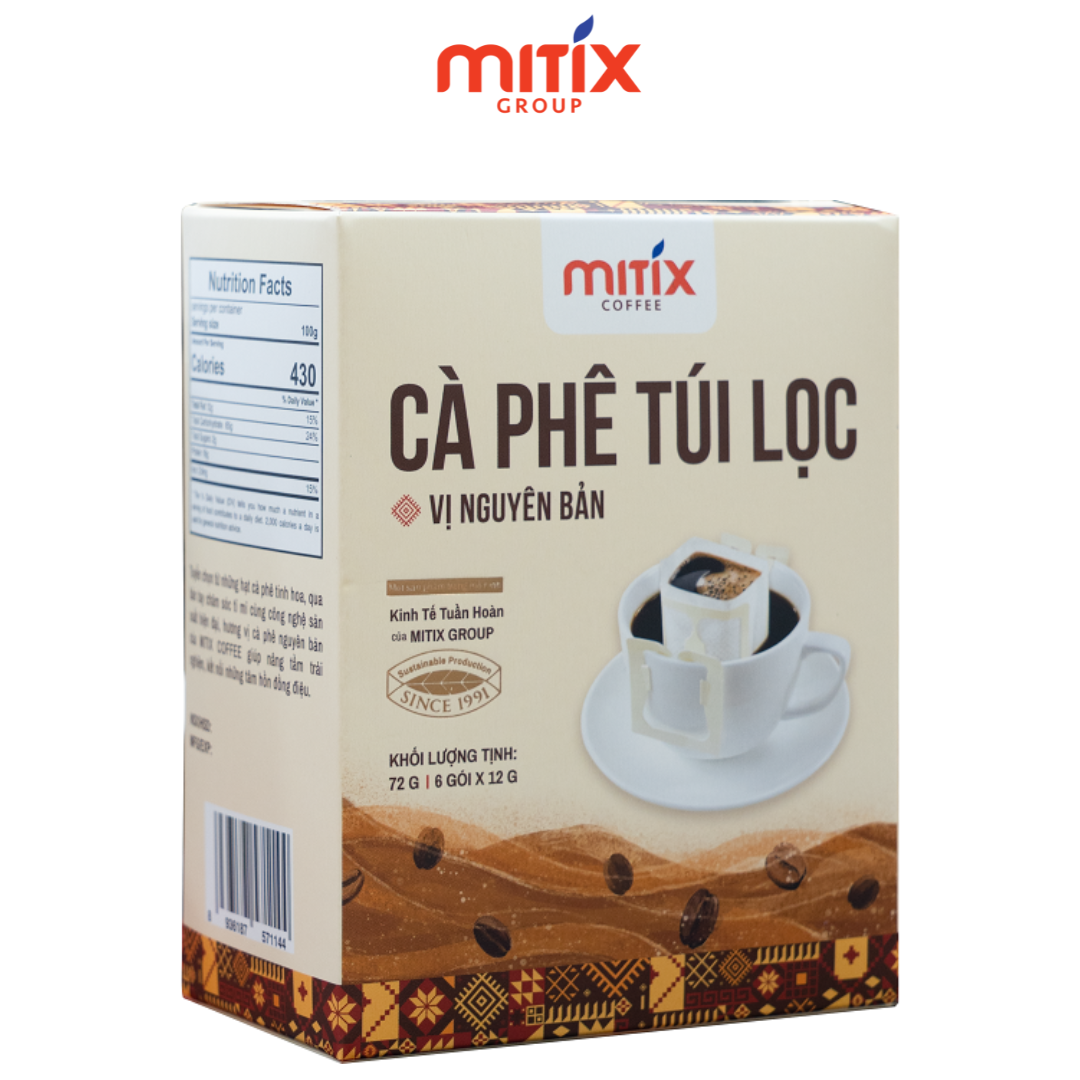 Cà phê túi lọc MITIX loại 72gr/ hộp(06 túi/ hộp)