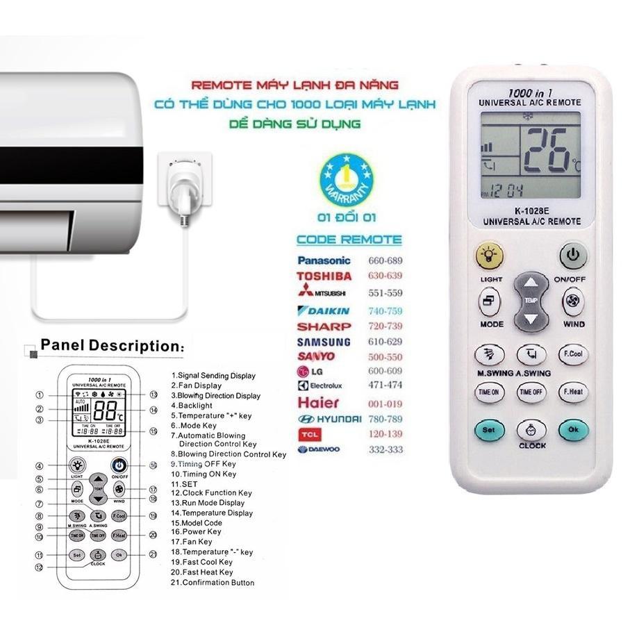 Remote điều khiển máy lạnh nội địa Nhật, điều khiểu máy lạnh điều hòa