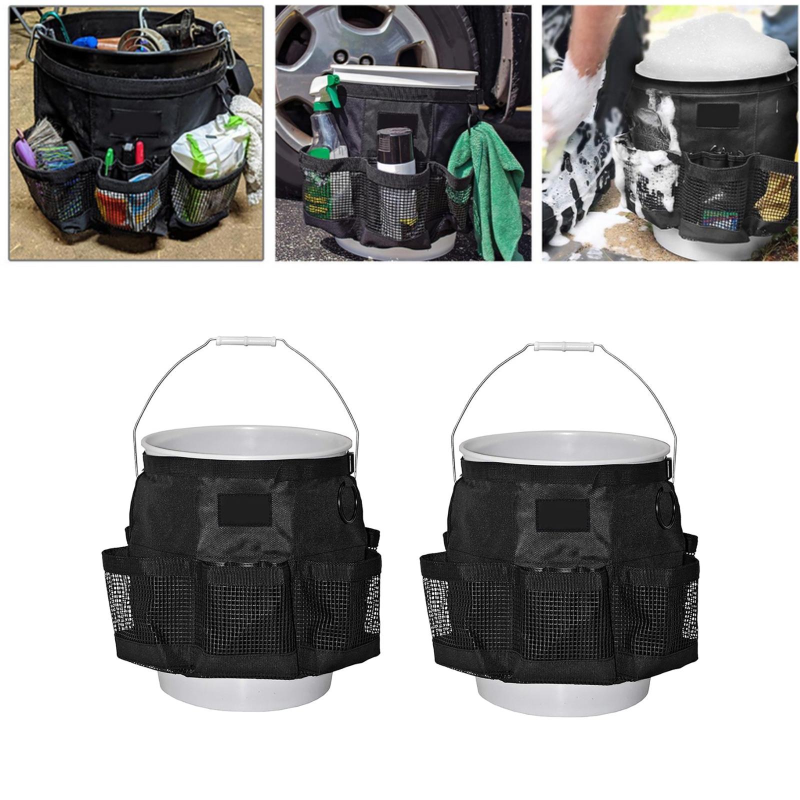 2xCar Wash Bucket Tool Organizer Fishing Bucket Car Wash Supplies