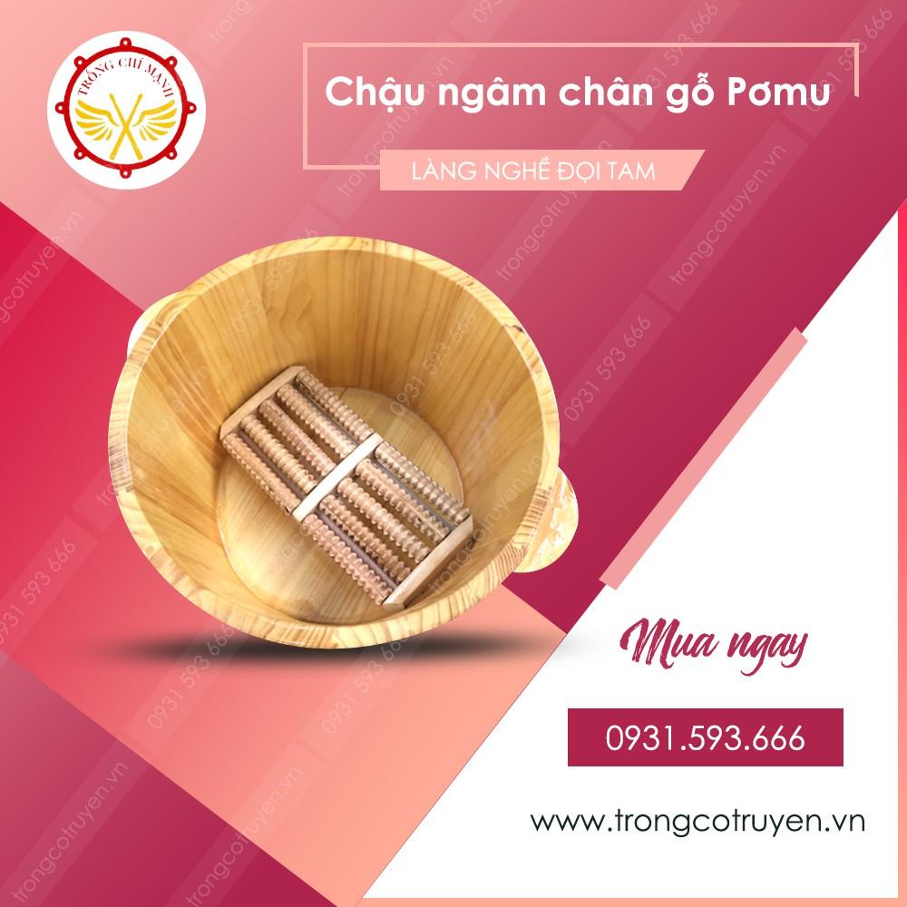 Chậu ngâm chân gỗ Pơmu loại1 CNC03