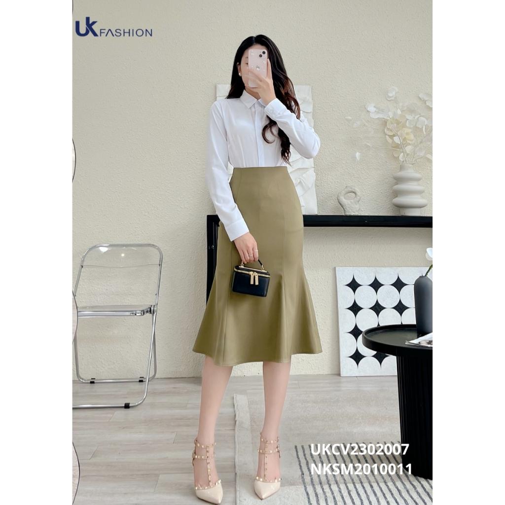 Chân Váy Đuôi Cá NK FASHION Kiểu Dáng Basic Tôn Dáng Thanh Lịch Chất Vải Nhập Hàn Không Nhăn Xù UKCV2302007