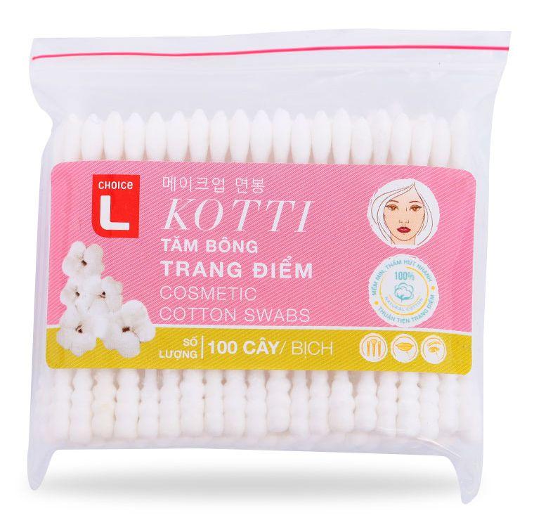 Tăm Bông Trang Điểm Choice L Túi 100 Cây-8936009650521