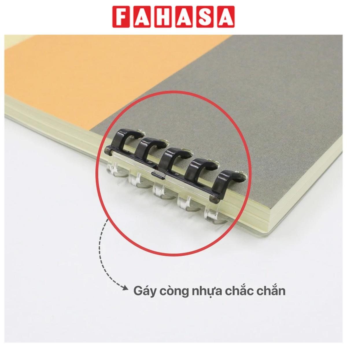 Sổ Lò Xo Bìa Nhựa Basic A5 - 160 Trang 80gsm - Hồng Hà 6744 - Mẫu 3