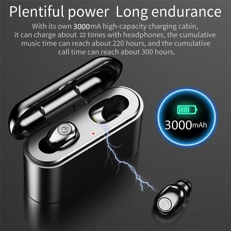 Mới F9 TWS Bluetooth Không Dây Tai Nghe 9D Stereo Thể Thao Chống Thấm Nước Tai Nghe Nhét Tai Tai Nghe Có Micro