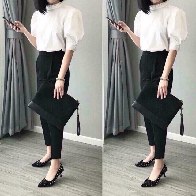 Quần Baggy Nữ Cao Cấp Quần Âu Nữ Công Sở Form Dáng Chuẩn Sang Chảnh
