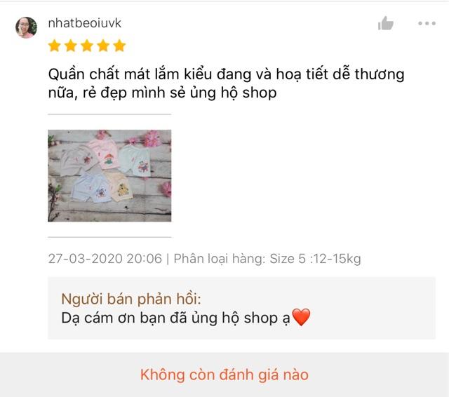 MÃ BÁN CHẠYQuần chục đùi cotton kẻ cho bé trai/gái