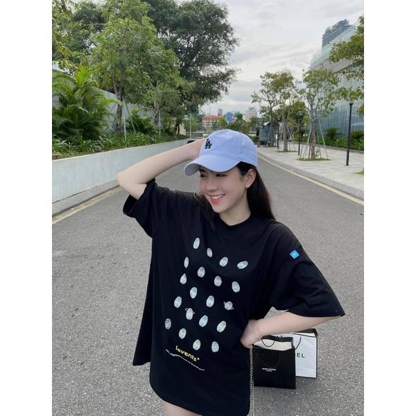 Áo thun Tee Finger Print Logo Nam nữ Full tag Hany shop