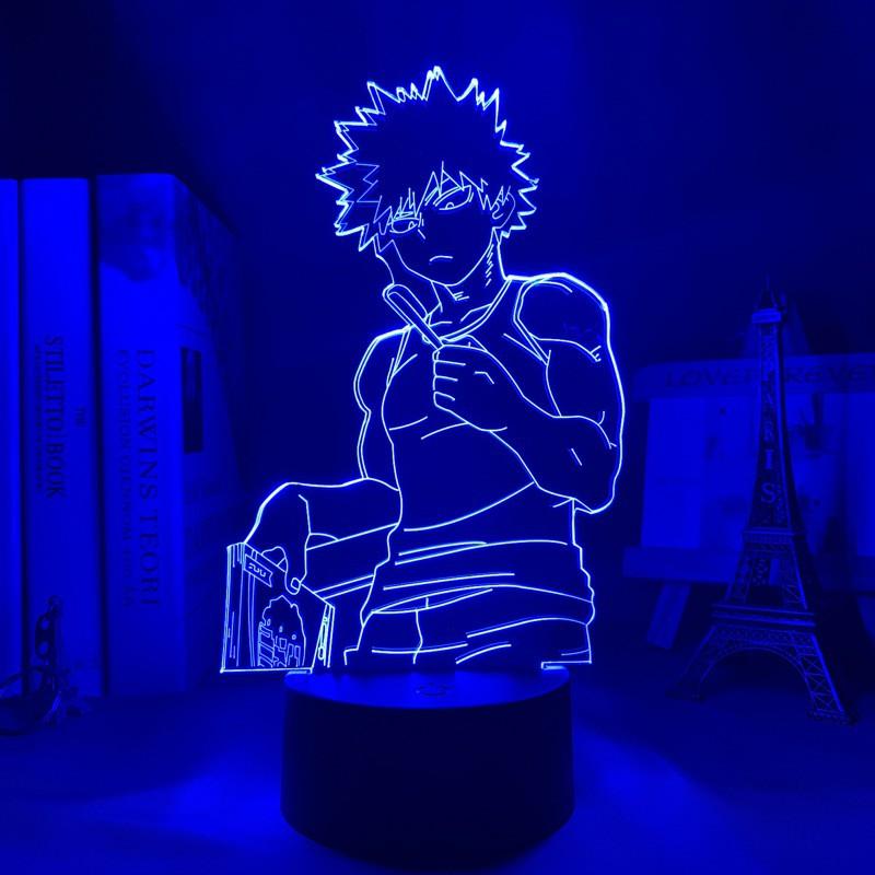 Đèn ngủ Led 3D  Katsuki Bakugo Đèn Anime - My Hero Academia